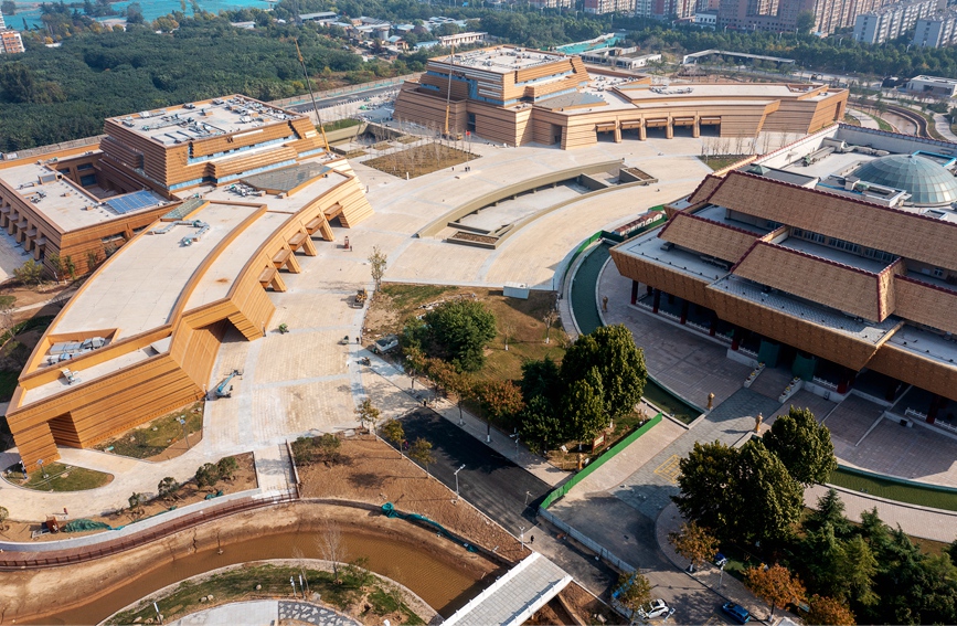 中国文字博物馆续建工程接近尾声。麻翛然摄 