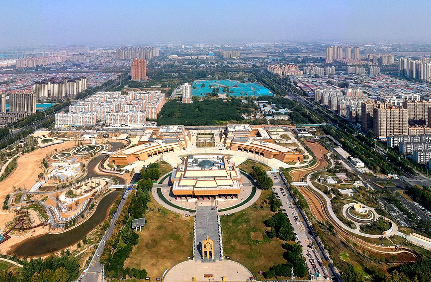 中国文字博物馆续建工程接近尾声。麻翛然摄 